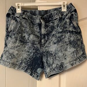 Bear bottom denim stretch shorts